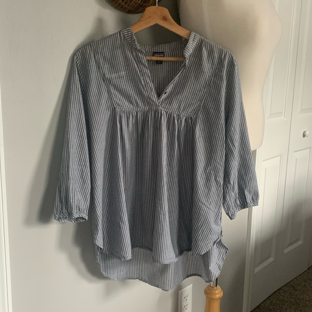 Patagonia peasant top, cotton & hemp